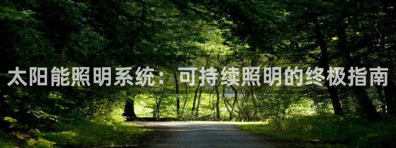 太阳能照明系统:可持续照明的终极指南